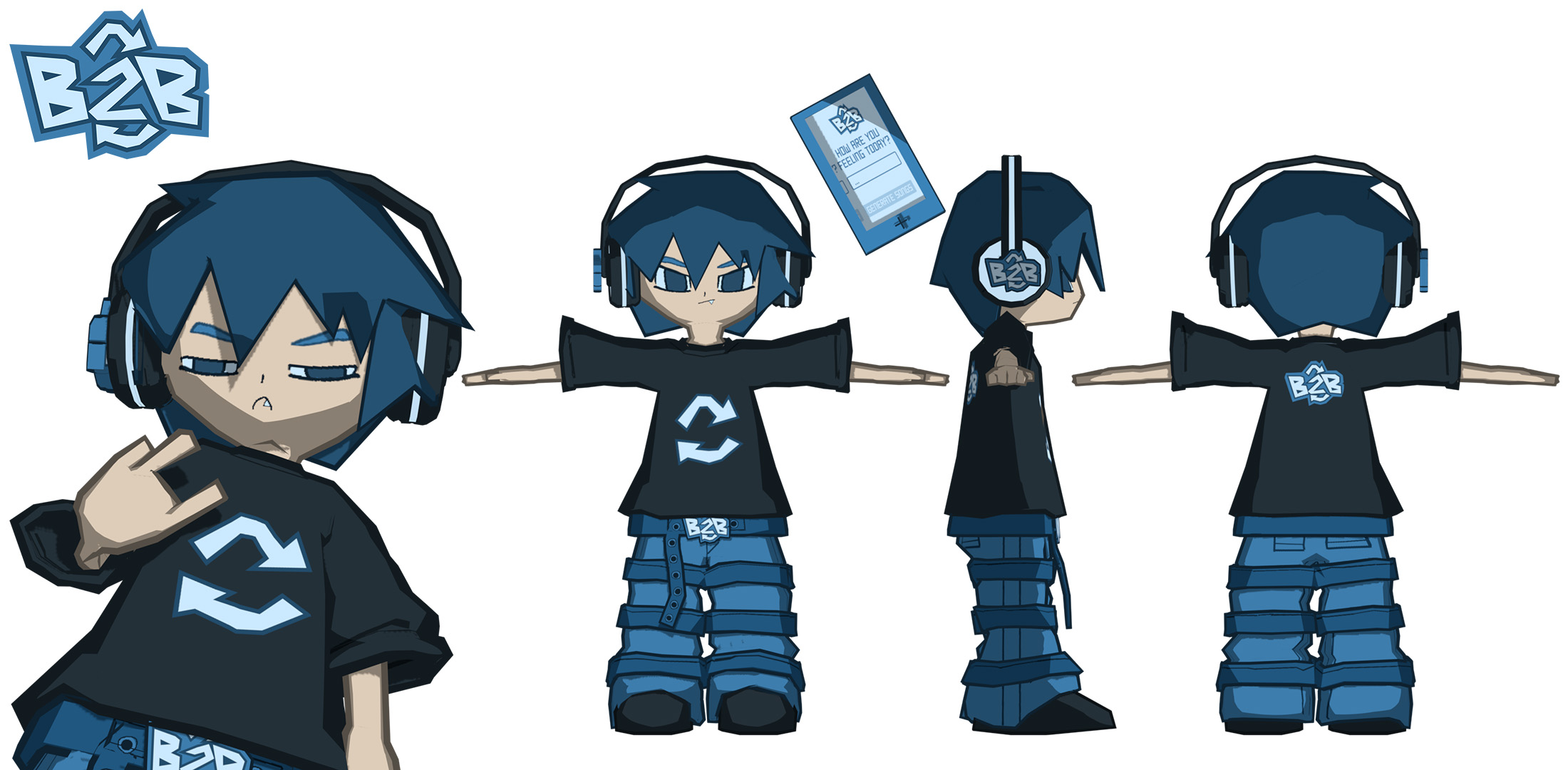 BACK2BACK 3D character sheet