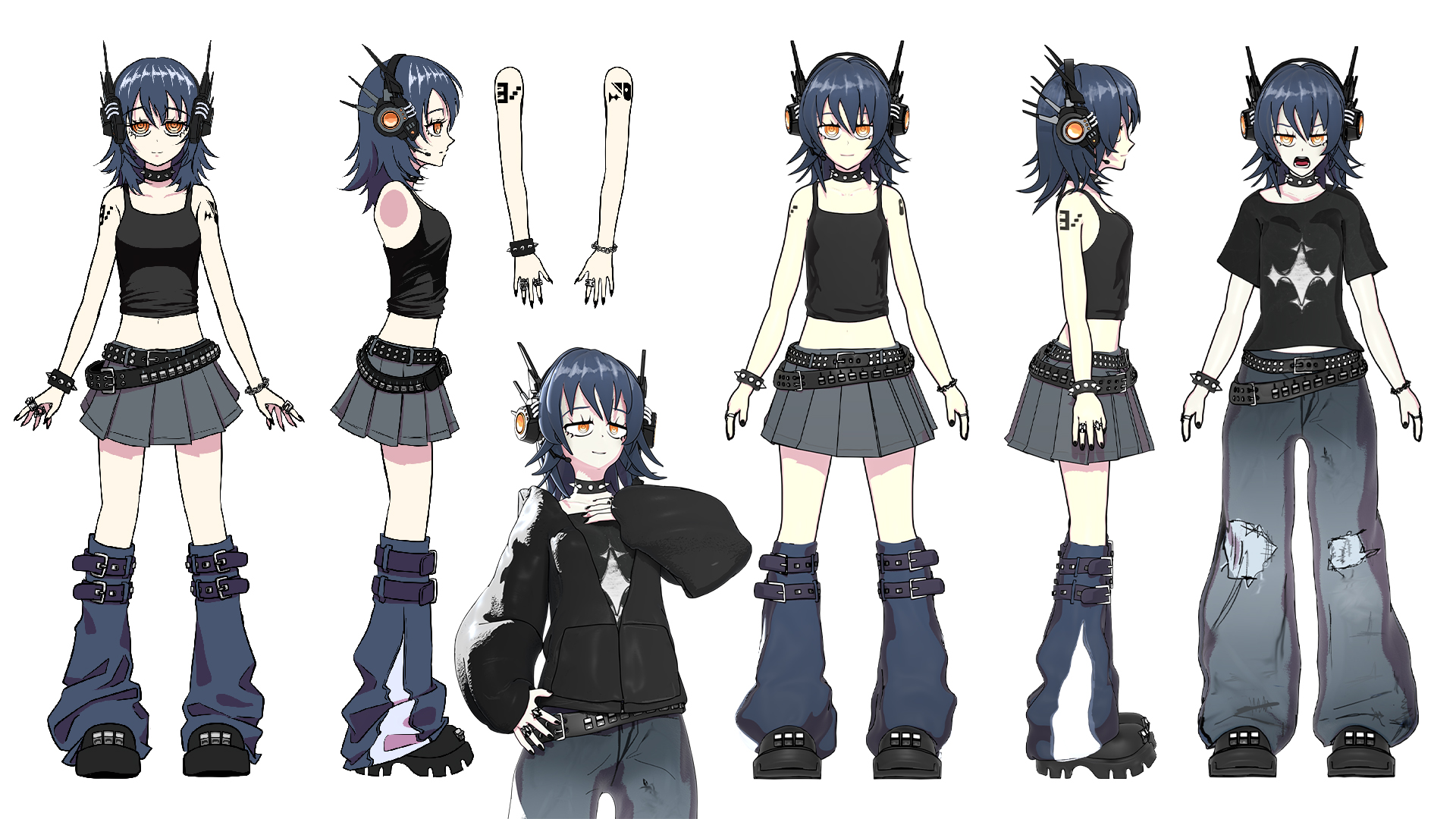 Kirimi Furu 2D character sheet reference